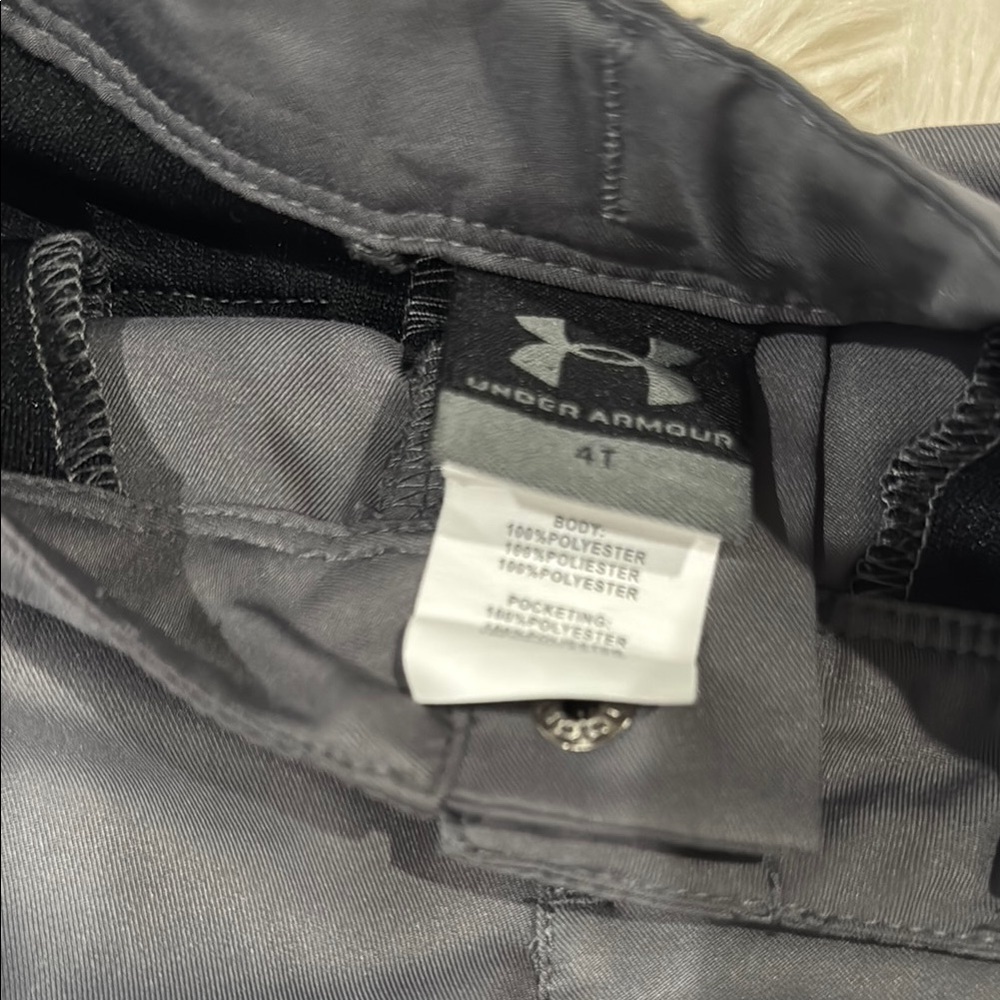 Under Armour Gray Flat Front Shorts with Smooth Finish - Picture 3 of 4
